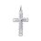 Pendentif croix chrétienne homme 26mm x 16mm en argent massif 925 