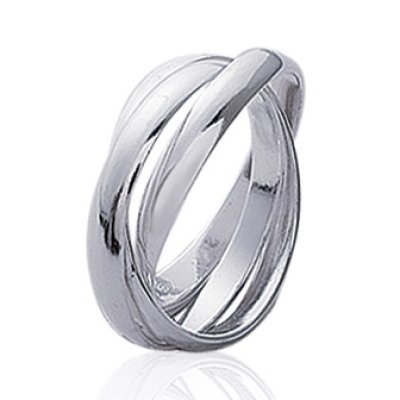 Bague argent massif 925 rhodié