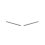 Boucles d'oreilles clous barres obliques 16 mm - Hana - argent massif 925 rhodié