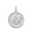 Pendentif médaille signe astrologique Gémaux homme 18mm argent rhodié