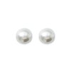 Boucles d'oreilles puces boule 6 mm plaqué or 750 imitation perles