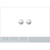 Boucles d'oreilles Perles d'imitation puces boule 6 mm Plaqué or 750 femme