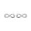 Boucles d'oreilles puces 10 mm symbole infini zircons - Cleo - argent 925 rhodié