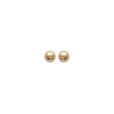 Boucles d'oreilles puces boules 3 mm plaqué or jaune 750