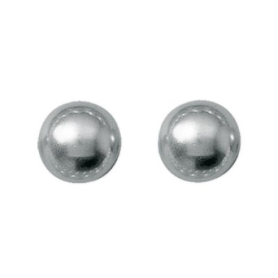 Boucles d'oreilles clous boules 10 mm plaqué or 750 imitation perles