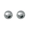 Boucles d'oreilles clous boules 10 mm plaqué or 750 imitation perles