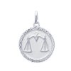 Pendentif argent massif 925 rhodié