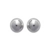 Boucles d'oreilles 8 mm boules puces clous - Leonie - argent massif 925 rhodié