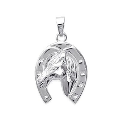 Pendentif argent massif 925 rhodié