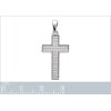 Pendentif argent massif 925 rhodié et oxyde de zirconium micro serti