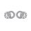 Boucles d'oreilles puces cercles 5 mm - Emilie - argent 925 rhodié - zirconiums