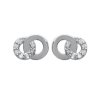 Boucles d'oreilles puces cercles 5 mm - Emilie - argent 925 rhodié - zirconiums