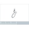 Pendentif argent massif 925 rhodié