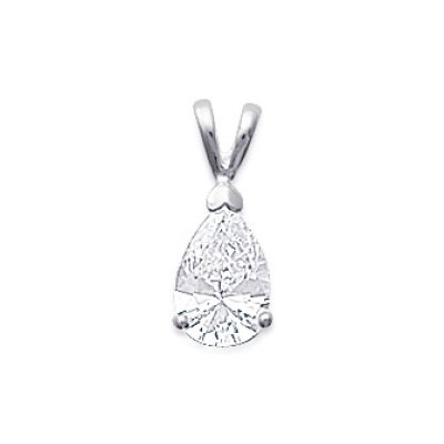 Pendentif argent massif 925 et oxyde de zirconium