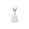 Pendentif argent massif 925 et oxyde de zirconium