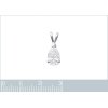 Pendentif argent massif 925 et oxyde de zirconium