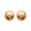 Boucles d'oreilles plaqué or 750 puces boules 4mm