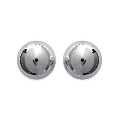 Boucles d'oreilles 12 mm clous tiges puces boules - Olivia - argent massif 925