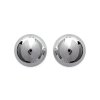 Boucles d'oreilles 12 mm clous tiges puces boules - Olivia - argent massif 925