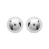 Boucles d'oreilles 3 mm clous tiges puces boules - Agathe - argent massif 925