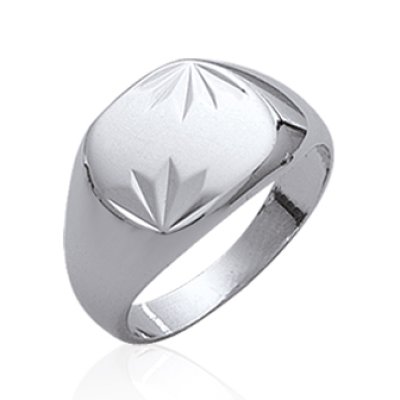 Bague argent massif 925 rhodié