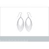 Boucles d'oreilles pendantes crochets 62 mm - Kahina - argent massif 925