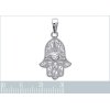 Pendentif argent massif 925 et oxyde de zirconium