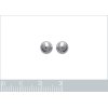 Boucles d'oreilles 6 mm clous tiges puces boules - Romane - argent massif 925