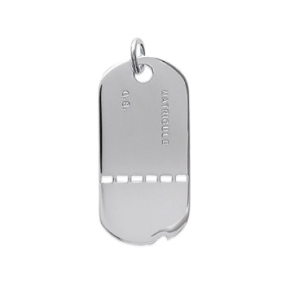 Pendentif argent massif 925 rhodié