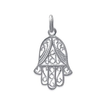 Pendentif argent massif 925 rhodié