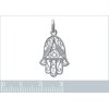 Pendentif argent massif 925 rhodié