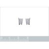 Boucles d'oreilles clous puces 8 mm - Serine - argent 925 rhodié - zirconiums