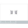 Boucles d'oreilles clous puces 8 mm - Serine - argent 925 rhodié - zirconiums