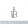 Pendentif argent massif 925 rhodié et oxyde de zirconium