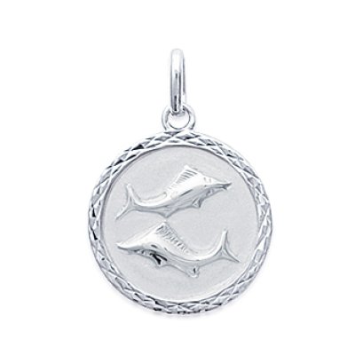 Pendentif argent massif 925 rhodié