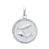 Pendentif argent massif 925 rhodié