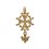 Pendentif plaqué or 750 3 microns