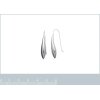 Boucles d'oreilles pendantes dormeuses 30 mm - Elodie - argent massif 925 rhodié