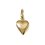 Pendentif plaqué or 750 3 microns