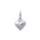 Pendentif argent massif 925 coeur 10mm