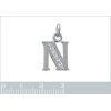 Pendentif argent massif 925 rhodié et oxyde de zirconium