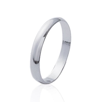 Bague argent massif 925 rhodié