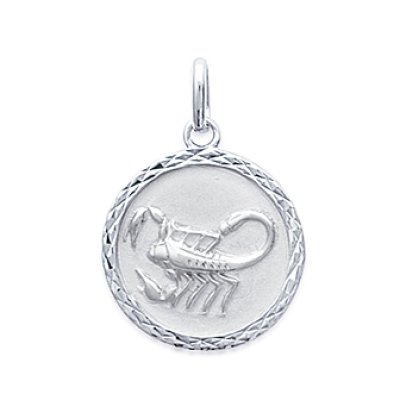 Pendentif argent massif 925 rhodié