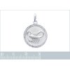 Pendentif argent massif 925 rhodié