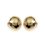 Boucles d'oreilles puces boules plaqué or jaune 10mm