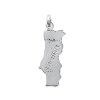 Pendentif argent massif 925 rhodié