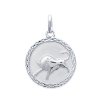 Pendentif argent massif 925 rhodié