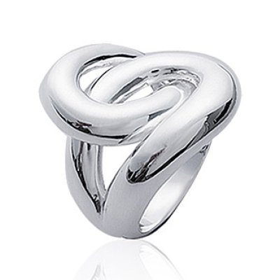 Bague argent massif 925 rhodié