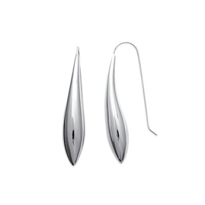 Boucles d'oreilles pendantes gouttes 30 mm crochets - Maeva - argent massif 925