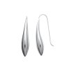 Boucles d'oreilles pendantes gouttes 30 mm crochets - Maeva - argent massif 925